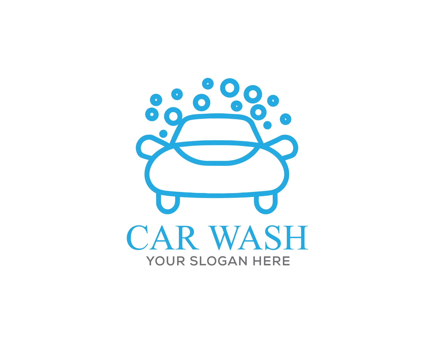 Car wash customizable logo set design #37501