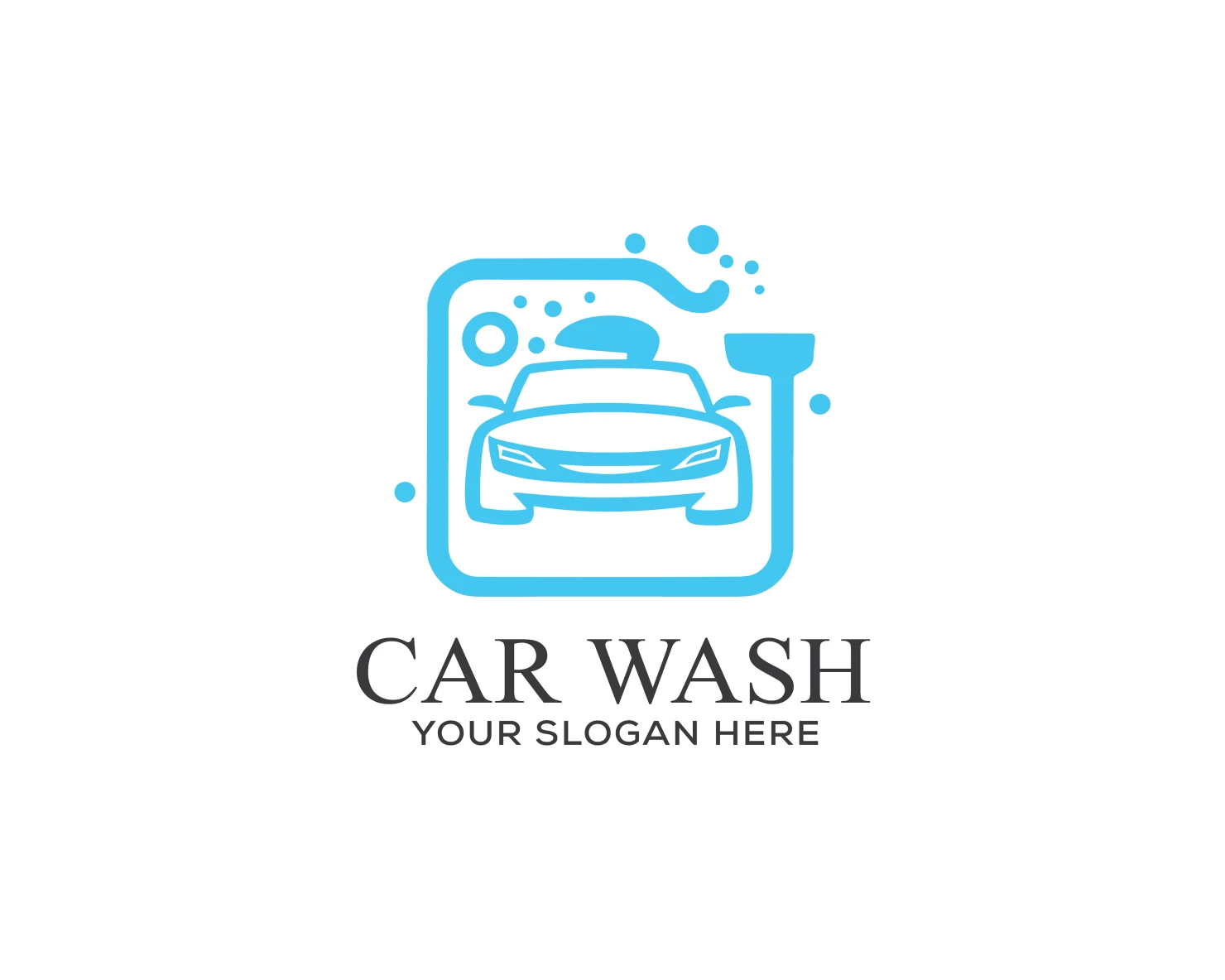 Car wash customizable logo set design #37502