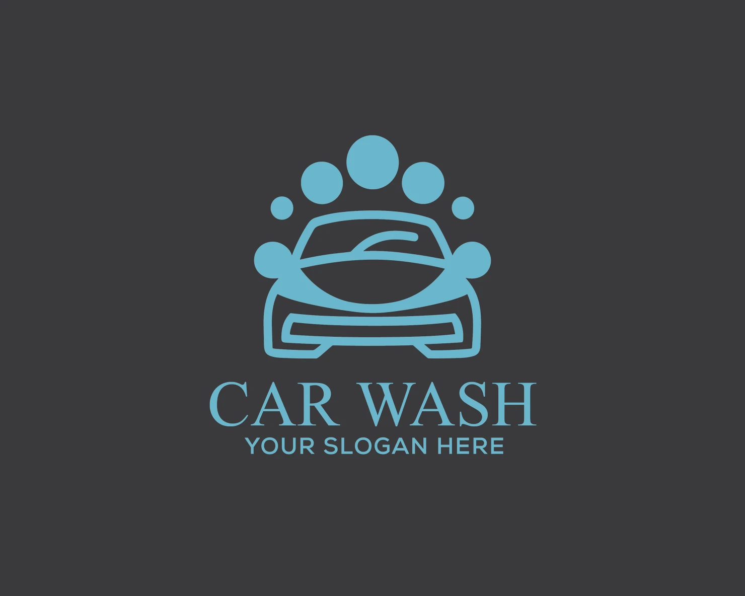 Car wash customizable logo set design #37503