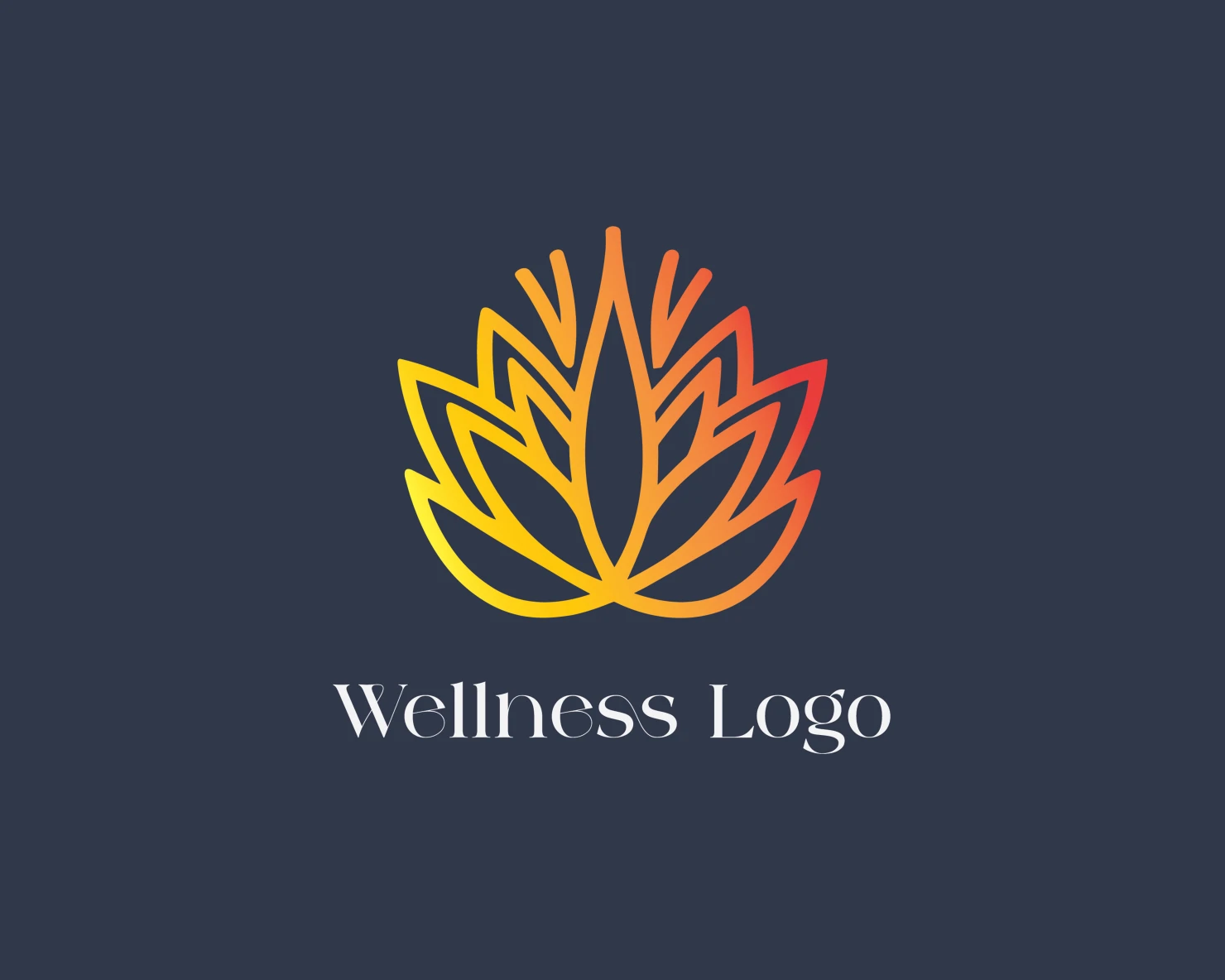 Wellness customizable logo set design #37506