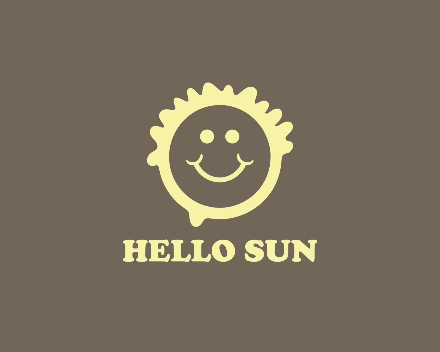 Hello sun customizable logo set design #37509