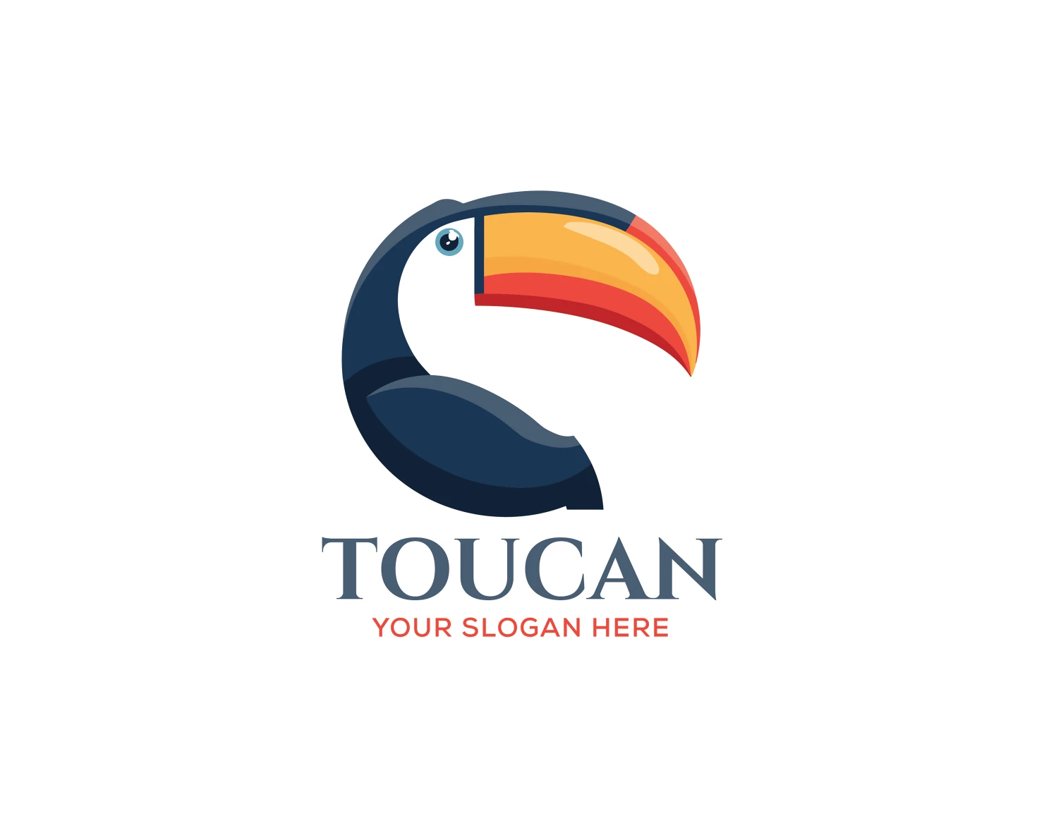Toucan customizable logo set design #37511