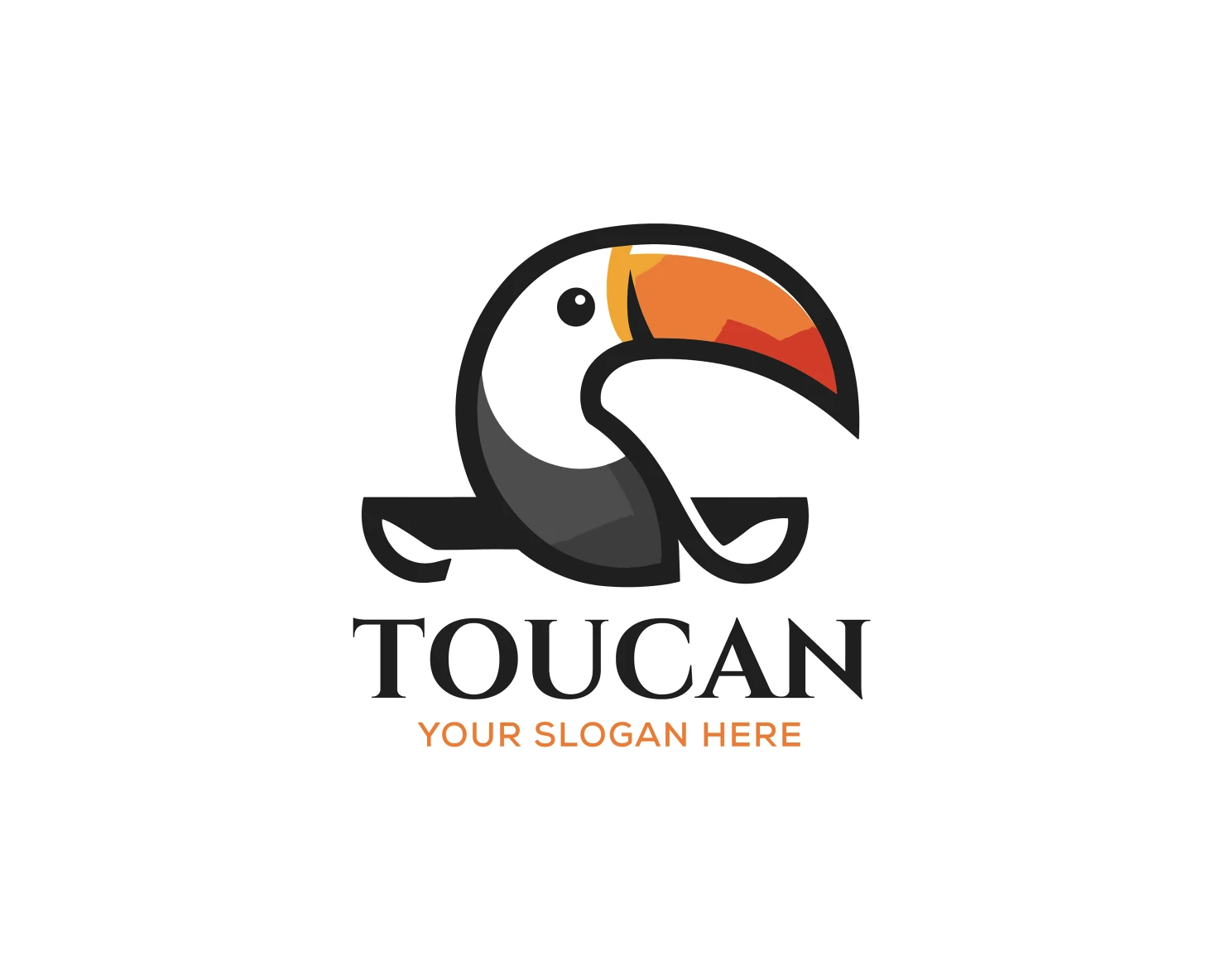 Toucan customizable logo set design #37512