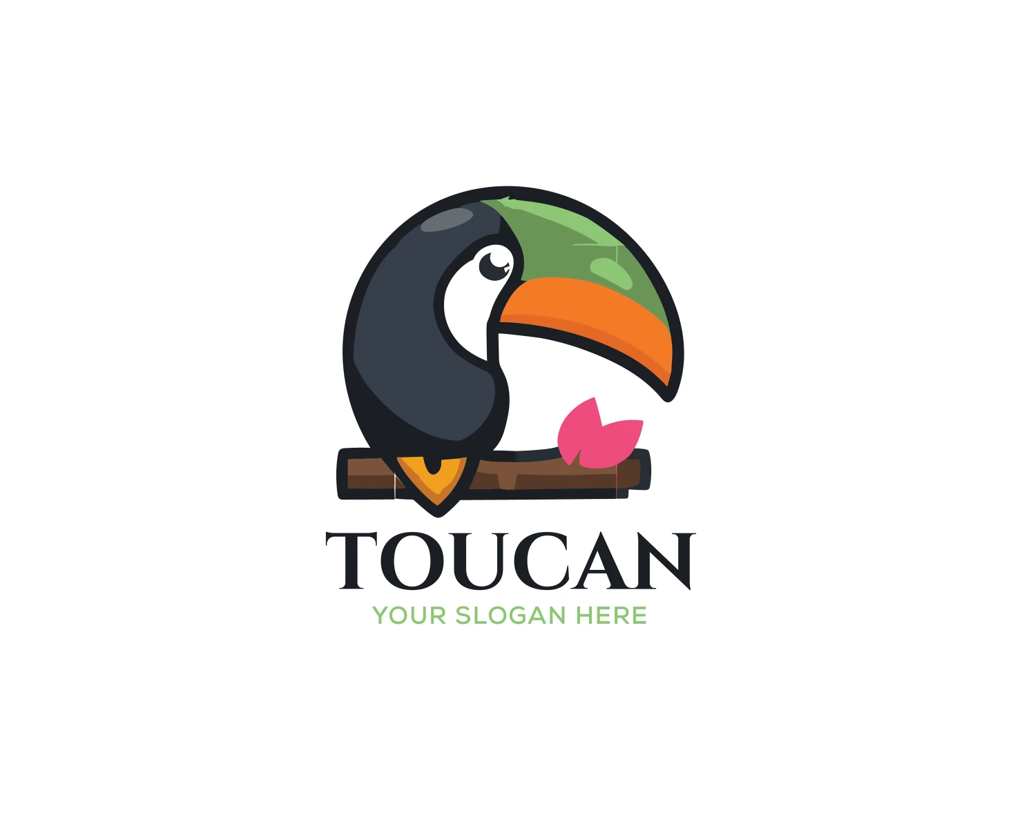 Toucan customizable logo set design #37513