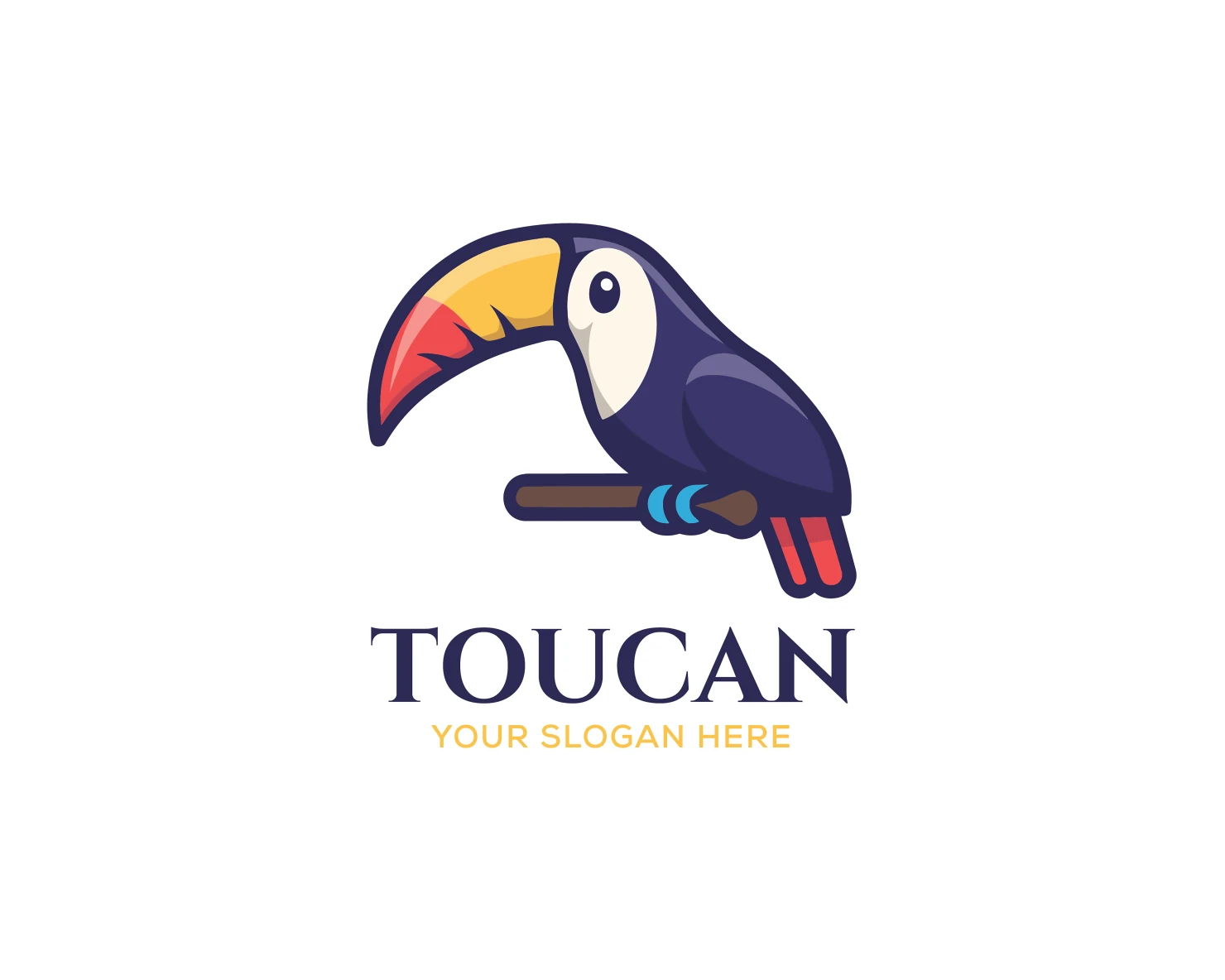Toucan customizable logo set design #37514