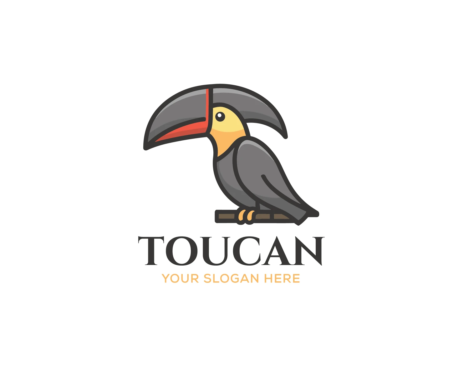 Toucan customizable logo set design #37515