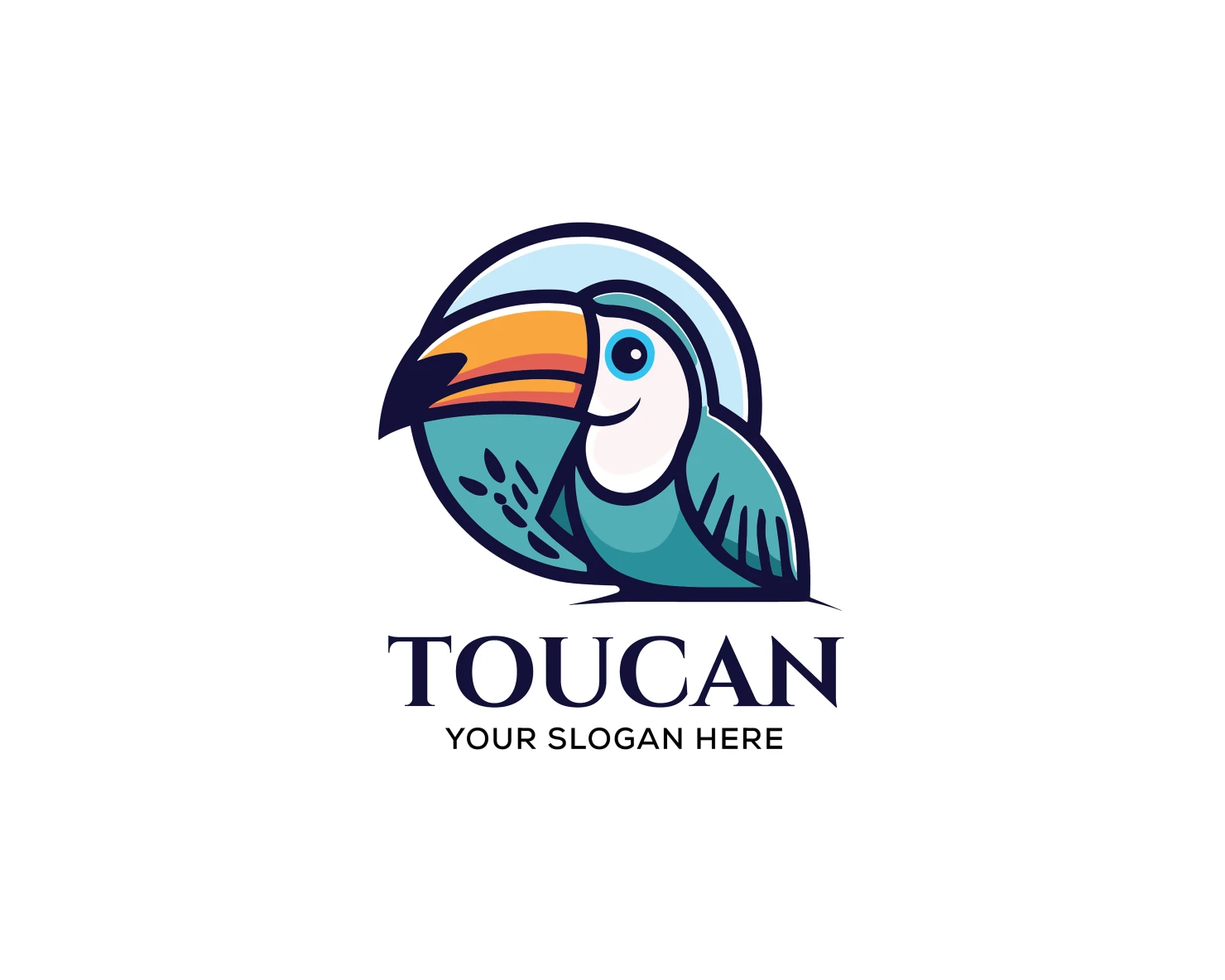 Toucan customizable logo set design #37519
