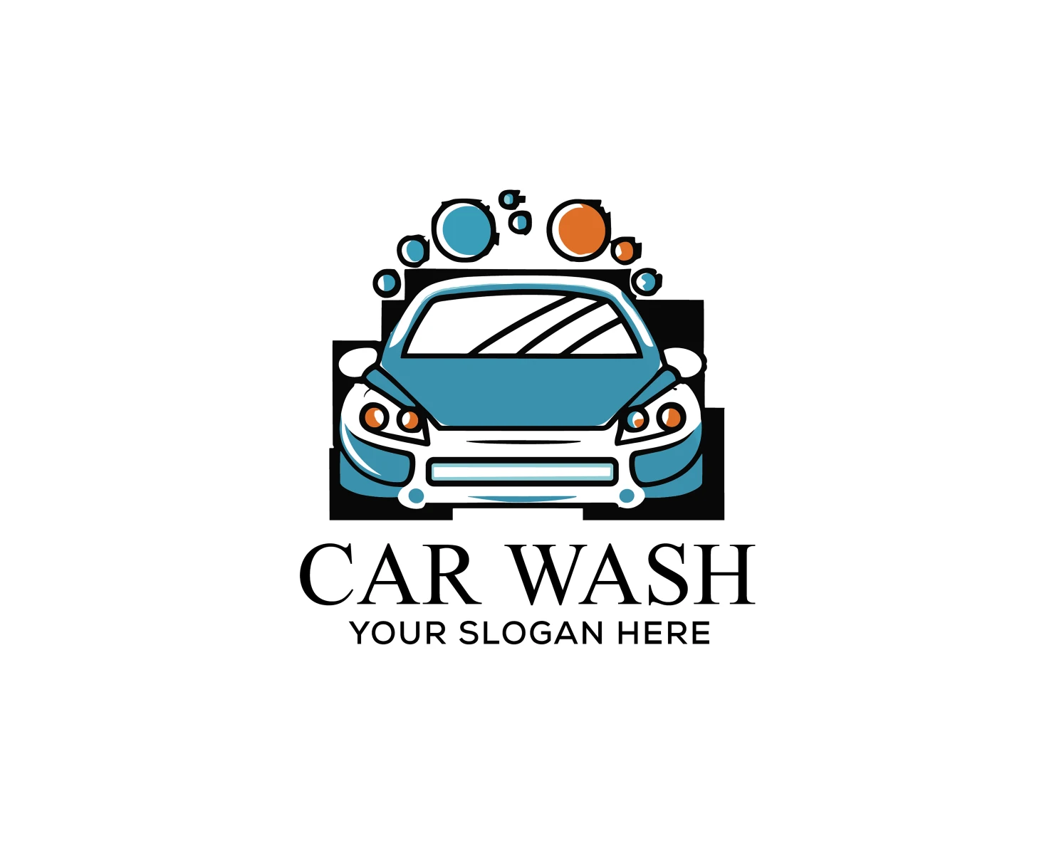 Car wash customizable logo set design #37524