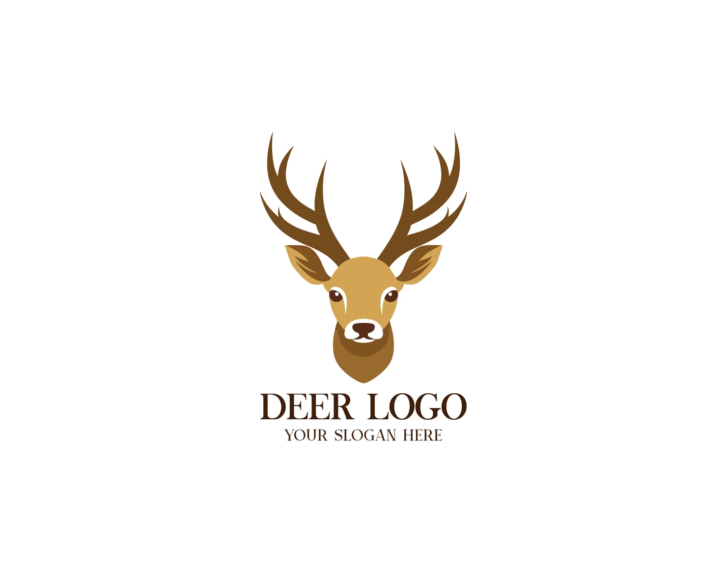Deer customizable logo set design #37554