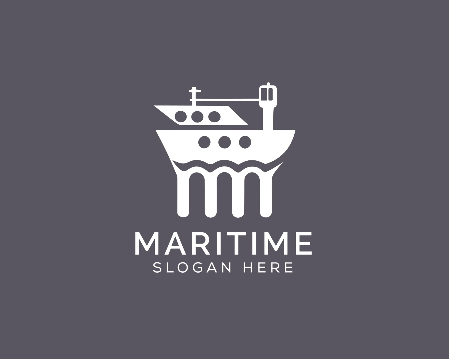 Maritime customizable logo set design #37571