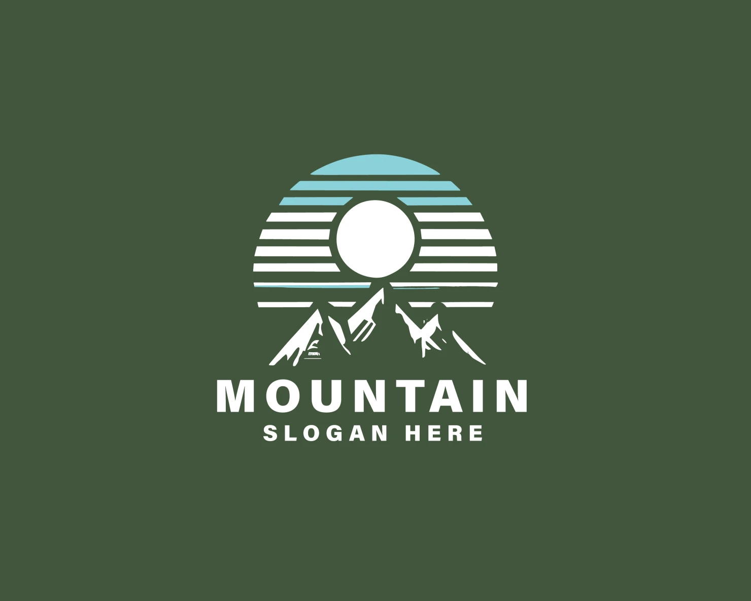 Mountain customizable logo set design #37574