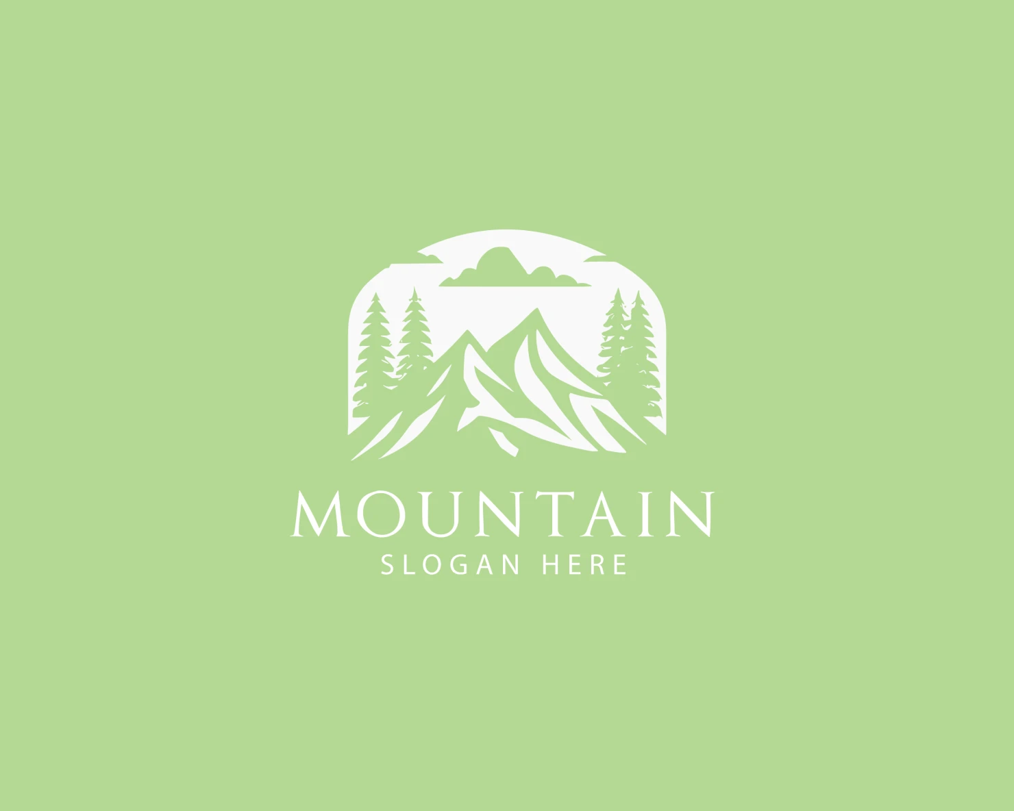Mountain customizable logo set design #37575
