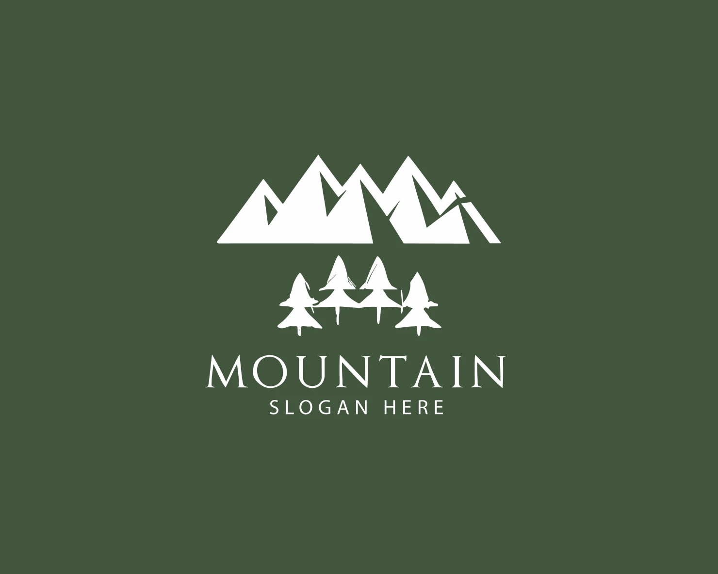 Mountain customizable logo set design #37576