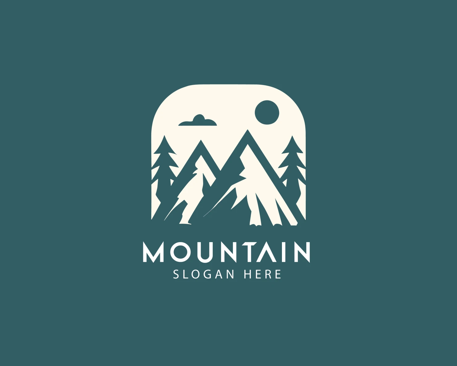 Mountain customizable logo set design #37579