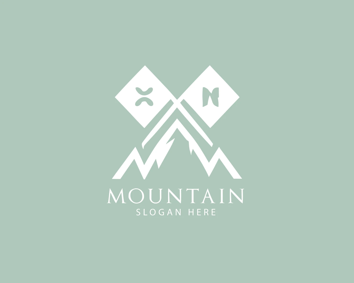 Mountain customizable logo set design #37580