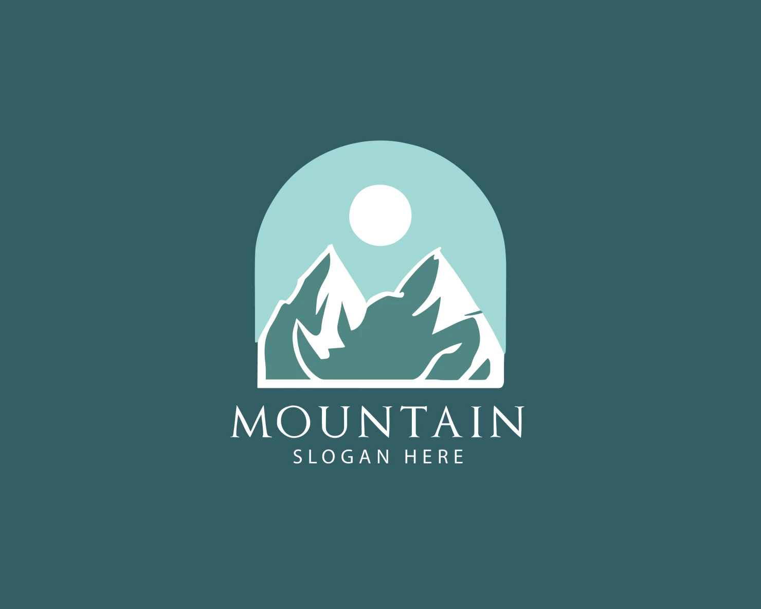 Mountain customizable logo set design #37581