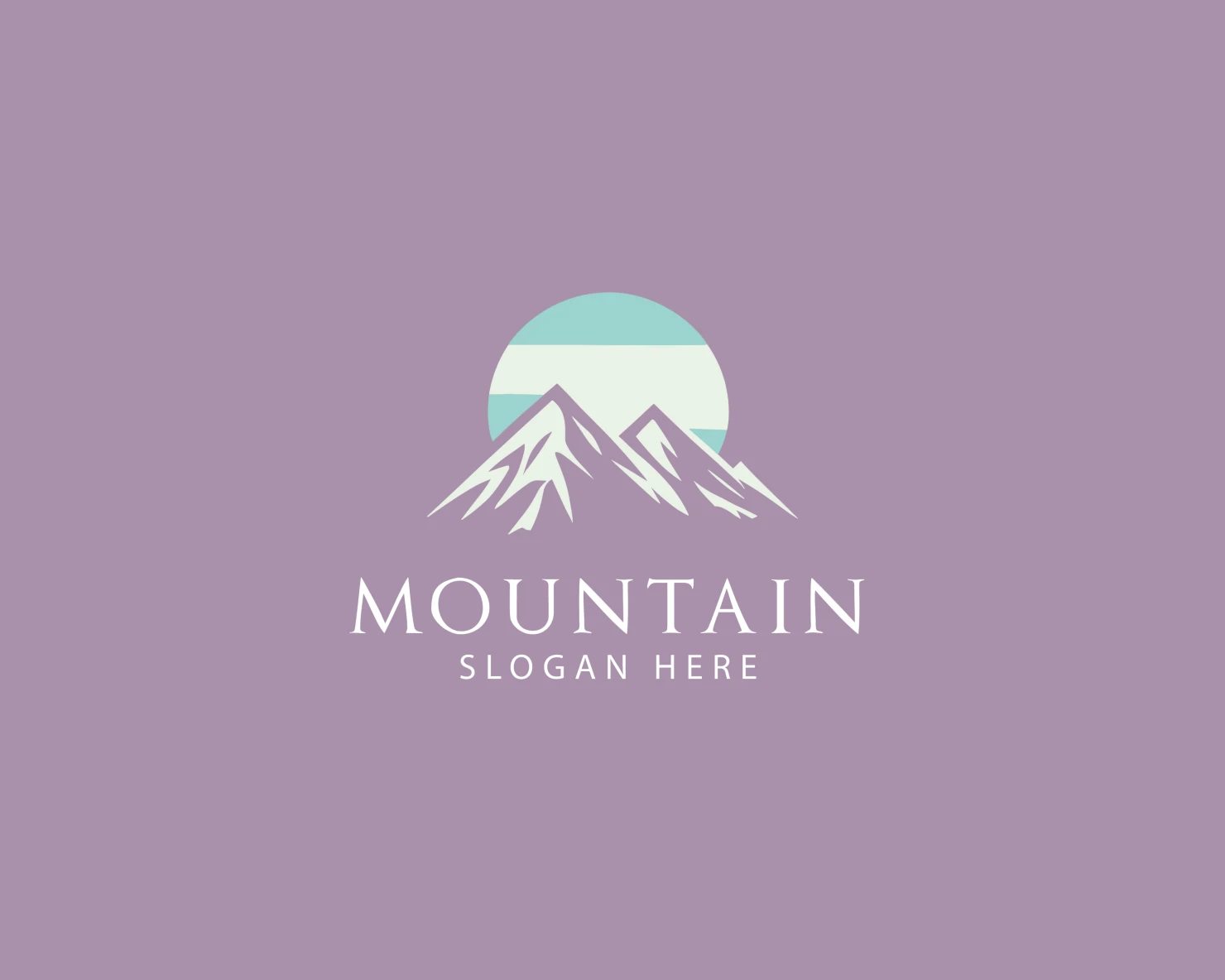 Mountain customizable logo set design #37582