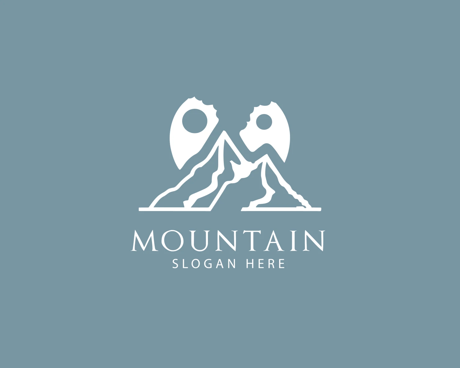 Mountain customizable logo set design #37584
