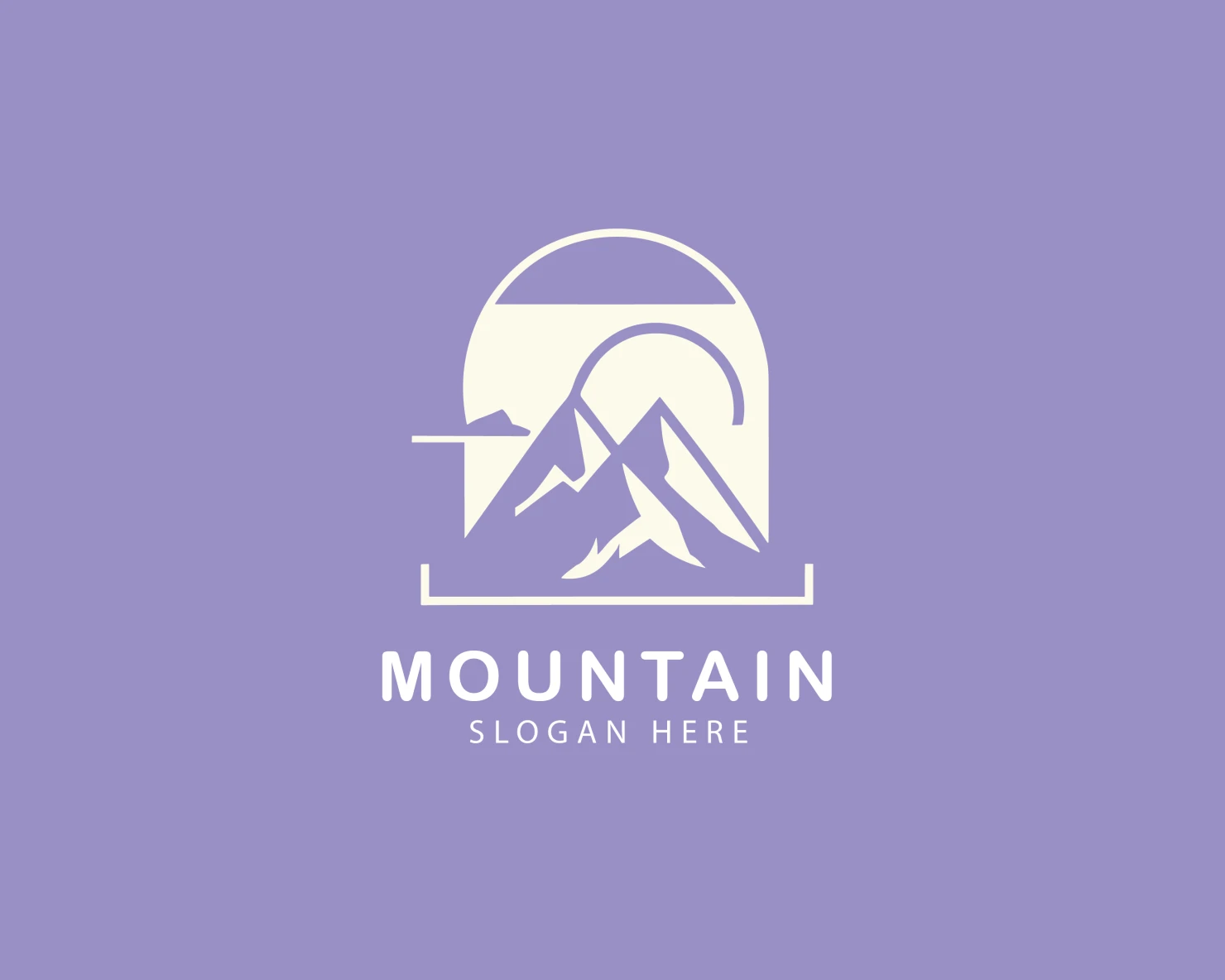 Mountain customizable logo set design #37585