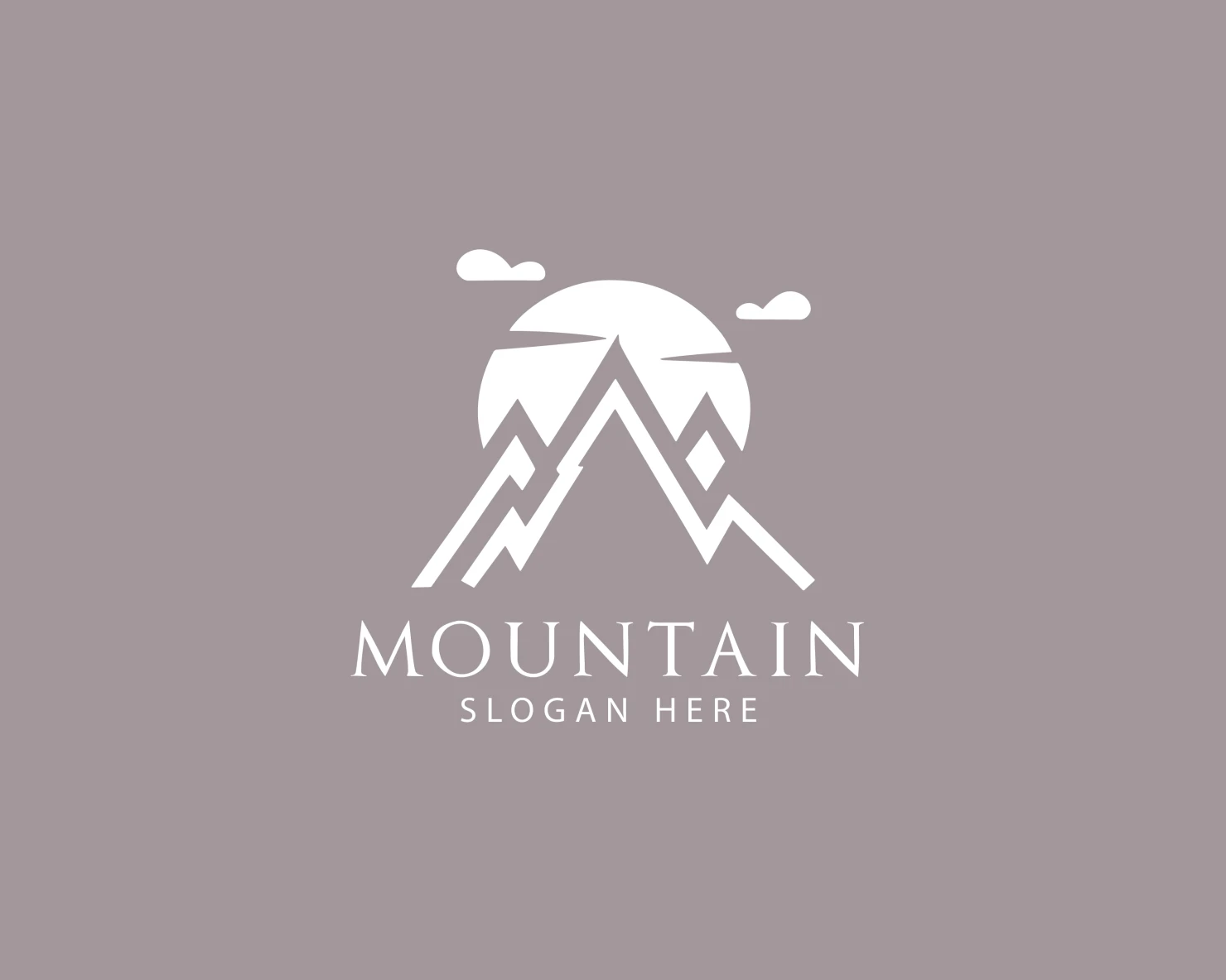 Mountain customizable logo set design #37586