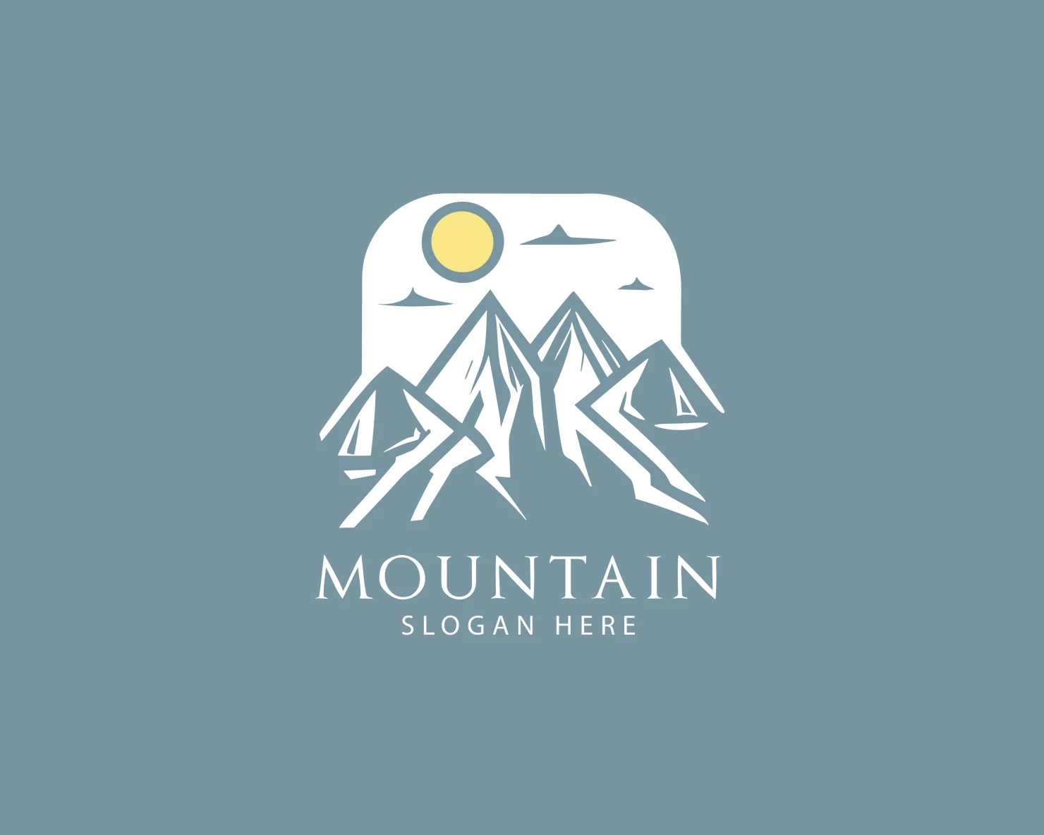 Mountain customizable logo set design #37587