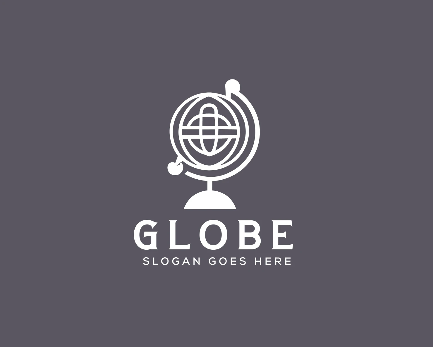 Globe customizable logo set design #37588