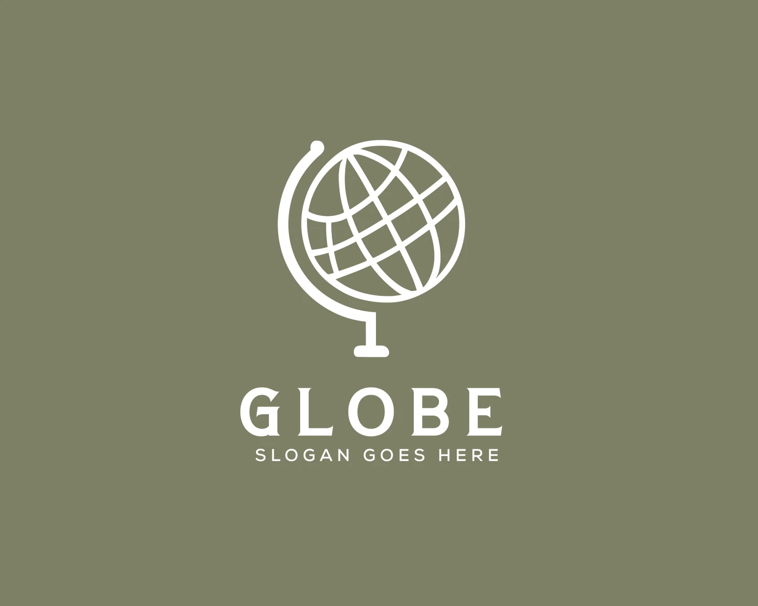 Globe customizable logo set design #37589