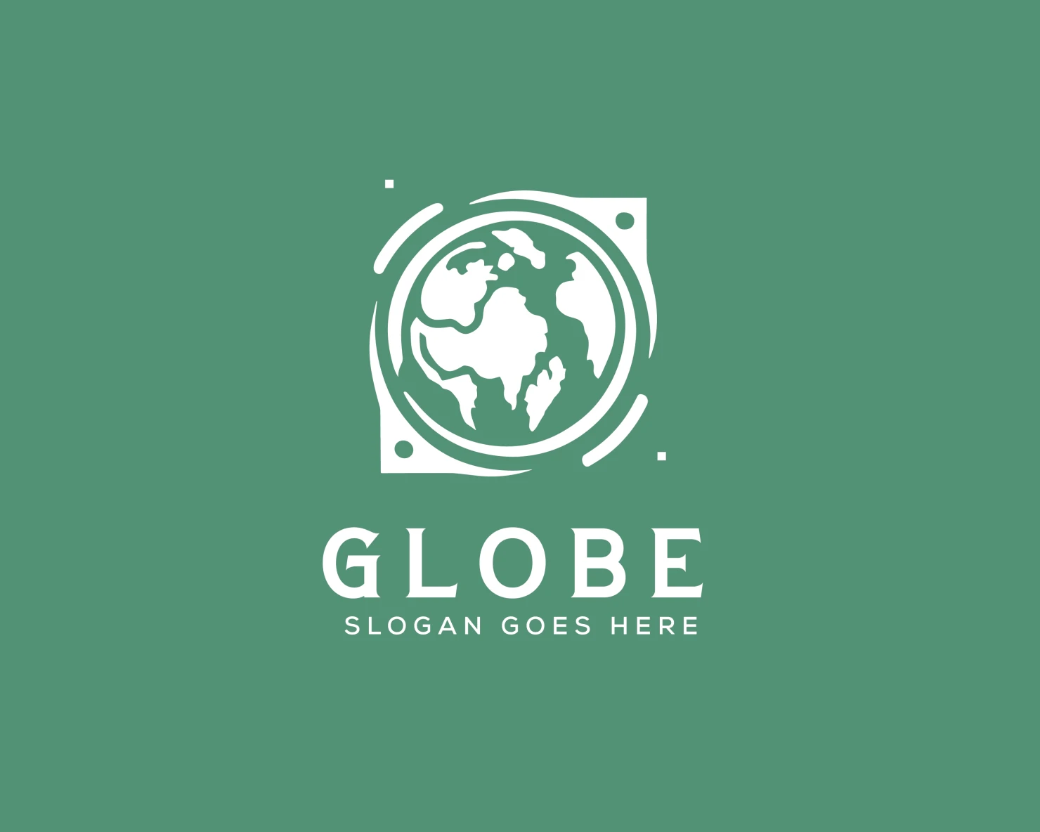 Globe customizable logo set design #37596