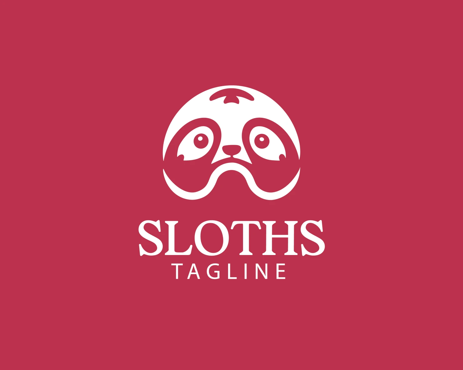 Sloths customizable logo set design #37597