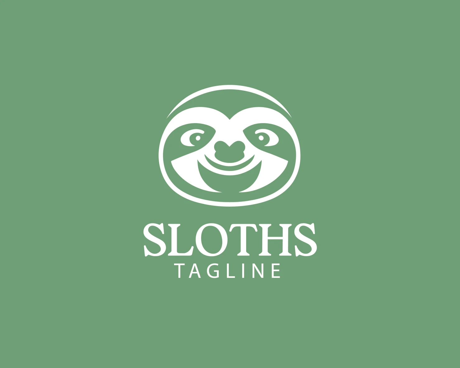 Sloths customizable logo set design #37601