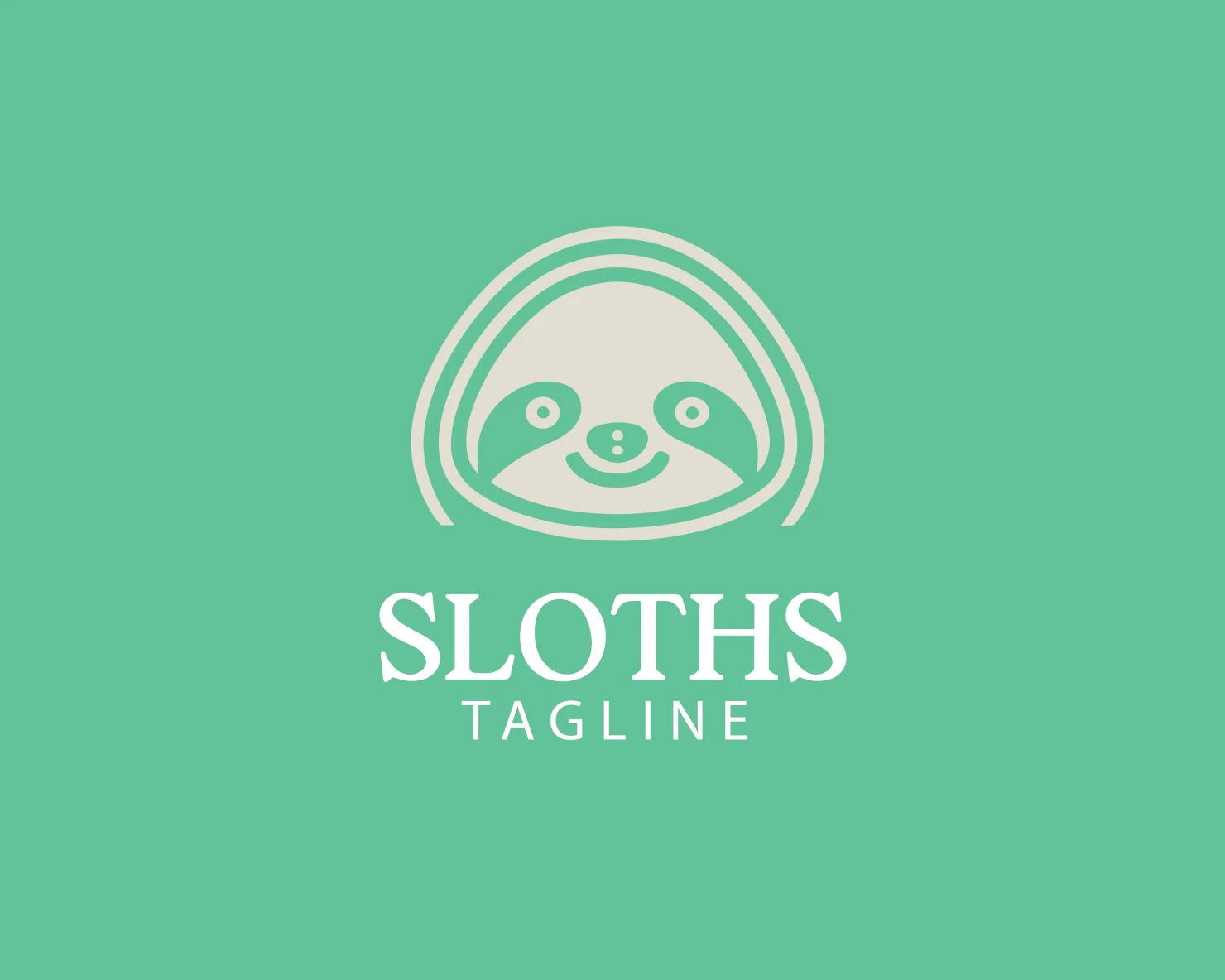 Sloths customizable logo set design #37602