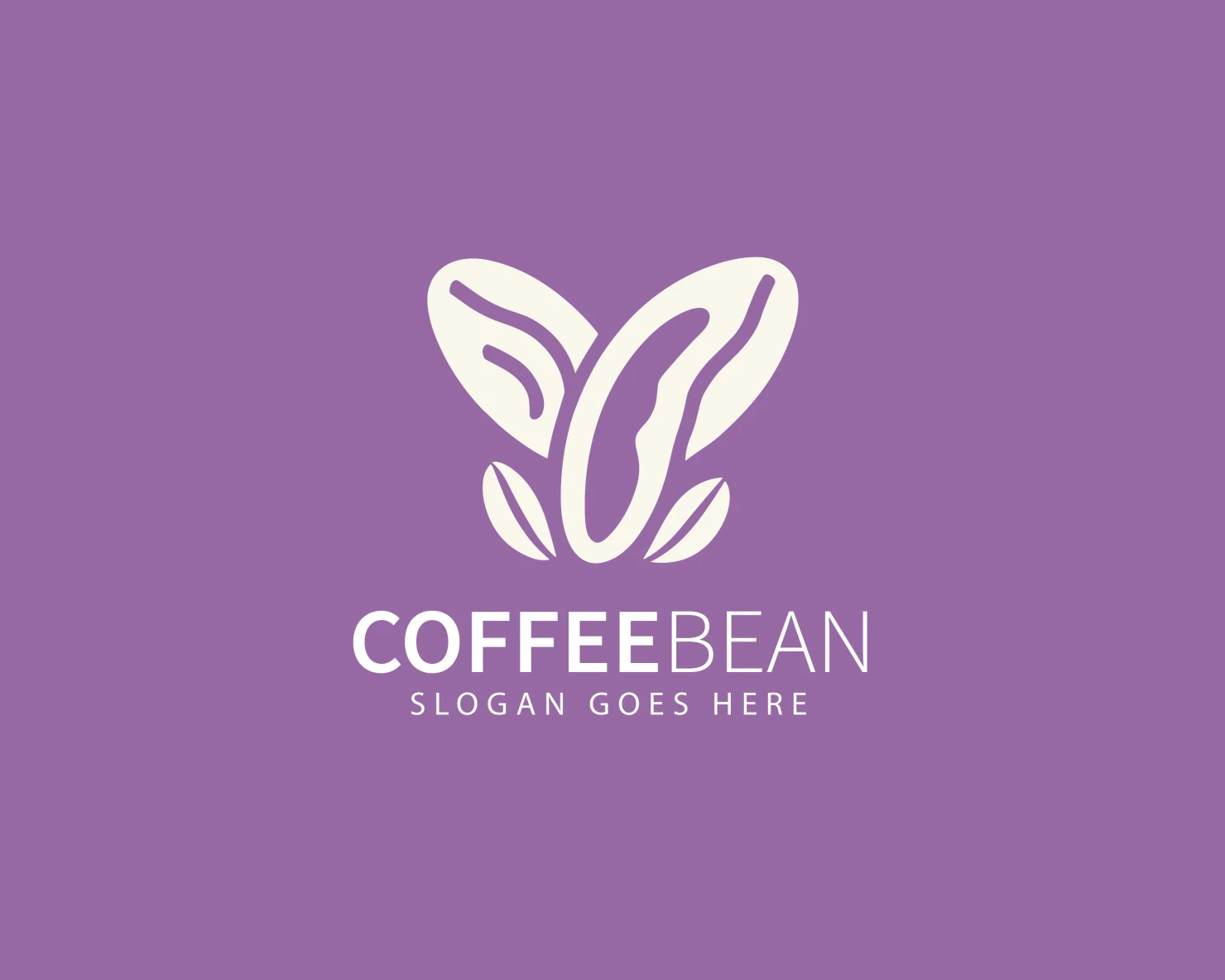 Coffee bean customizable logo set design #37608