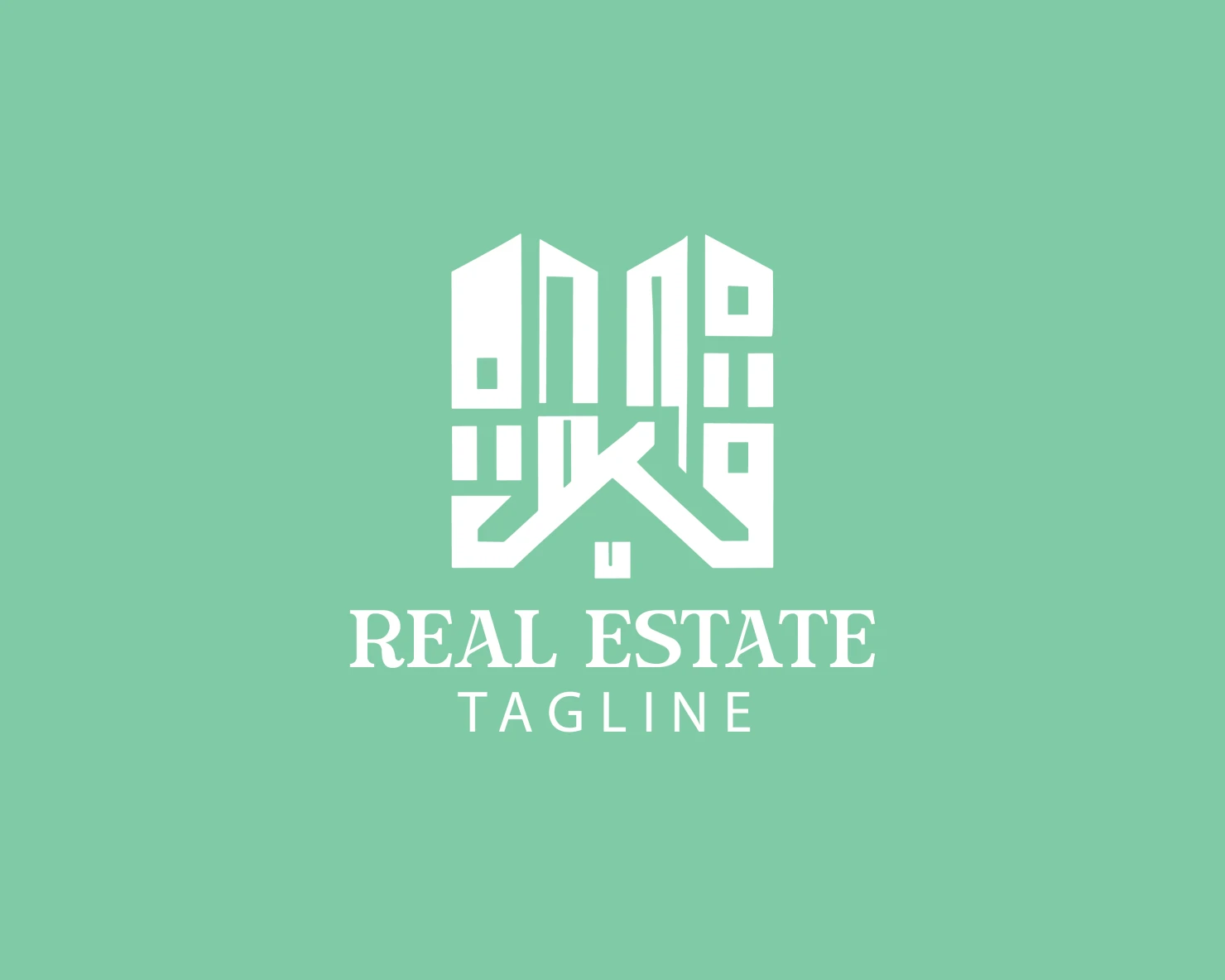 Real estate customizable logo set design #37627