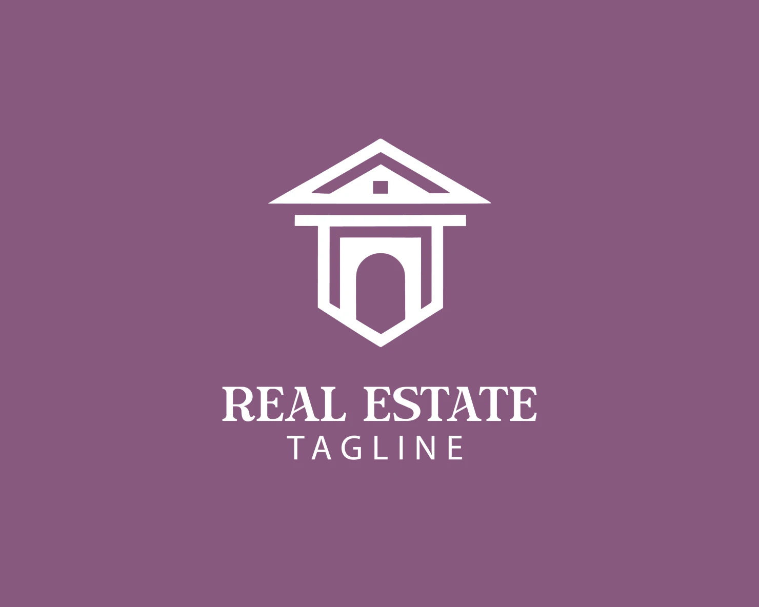 Real estate customizable logo set design #37631