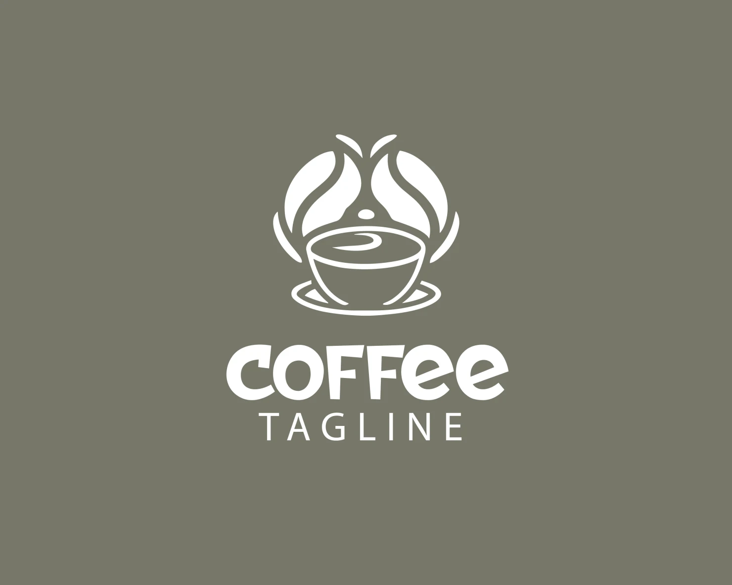 Coffee customizable logo set design #37632