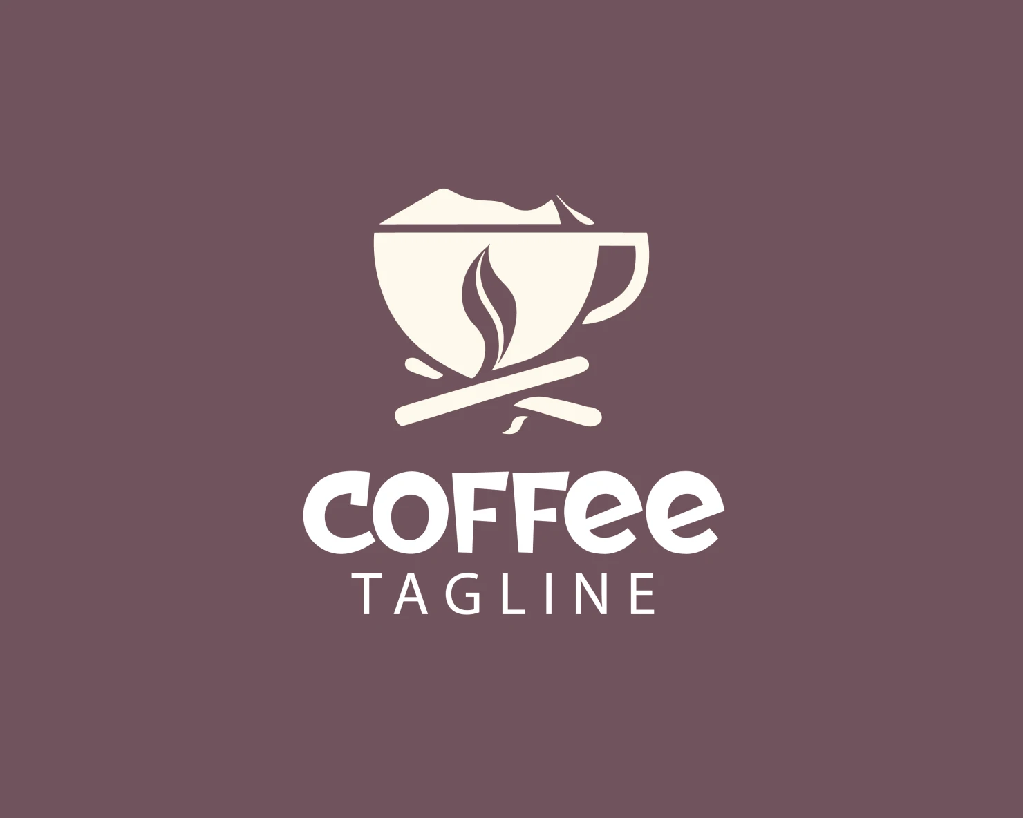 Coffee customizable logo set design #37636