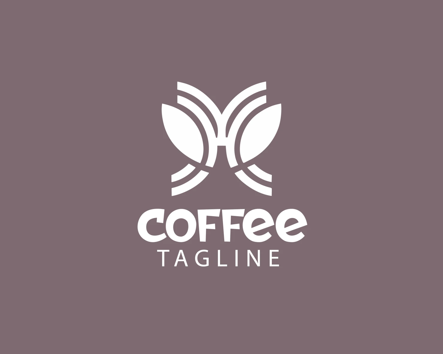 Coffee customizable logo set design #37637
