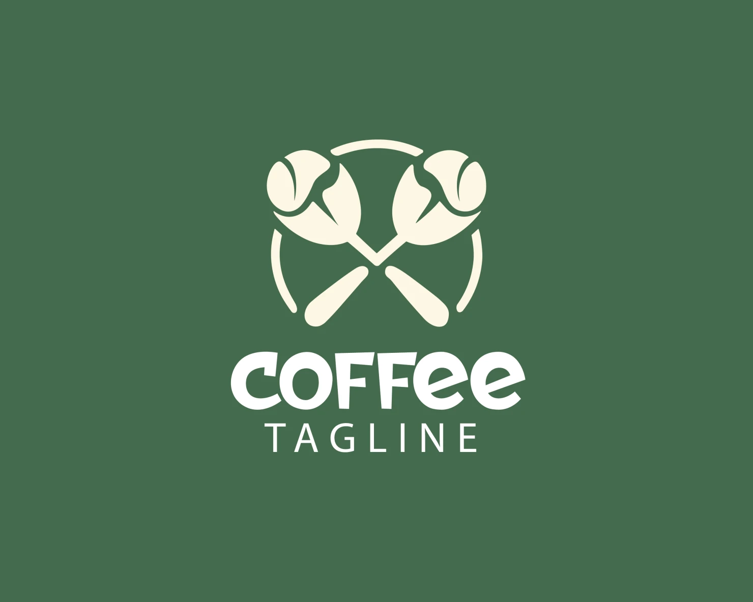 Coffee customizable logo set design #37639