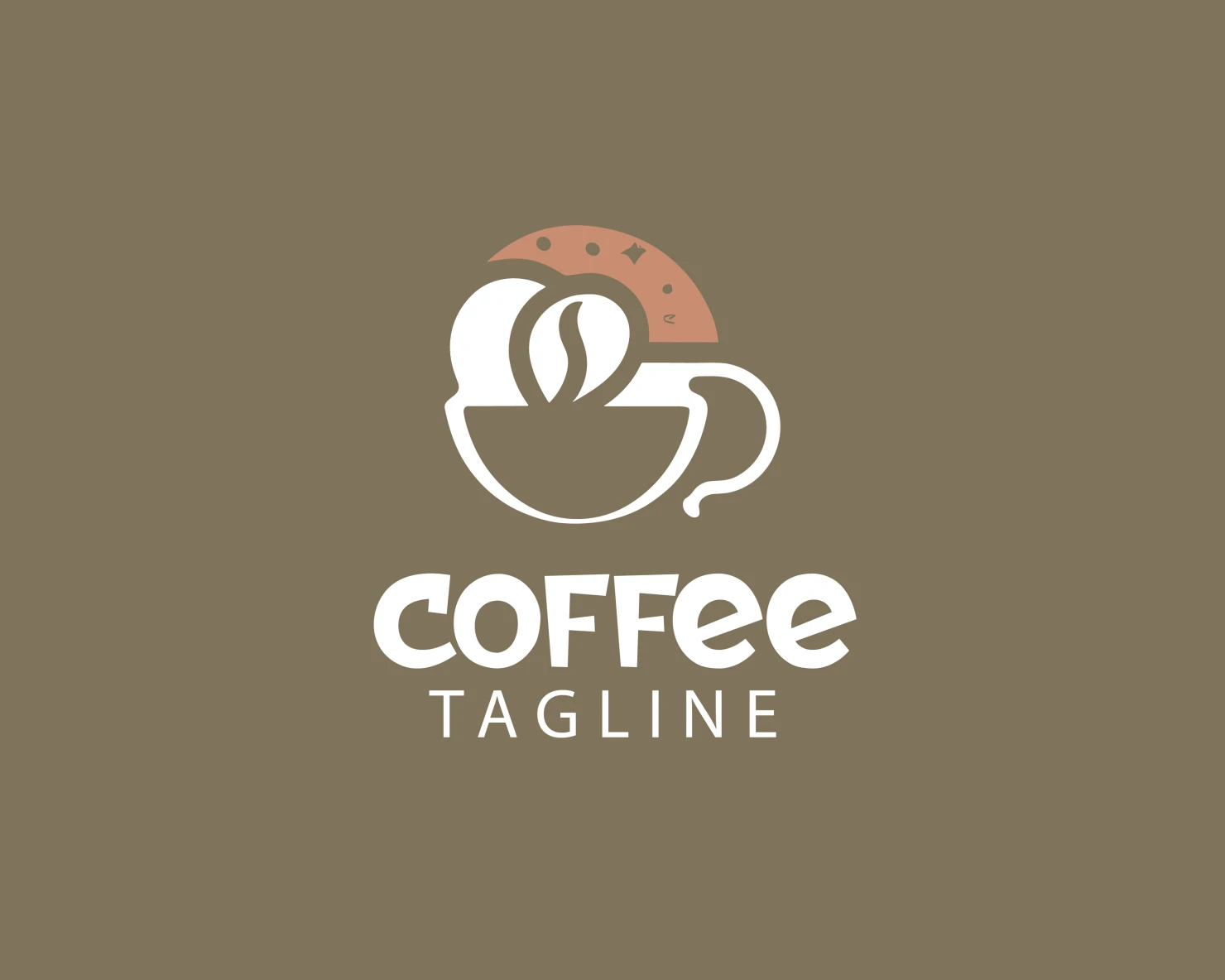 Coffee customizable logo set design #37643