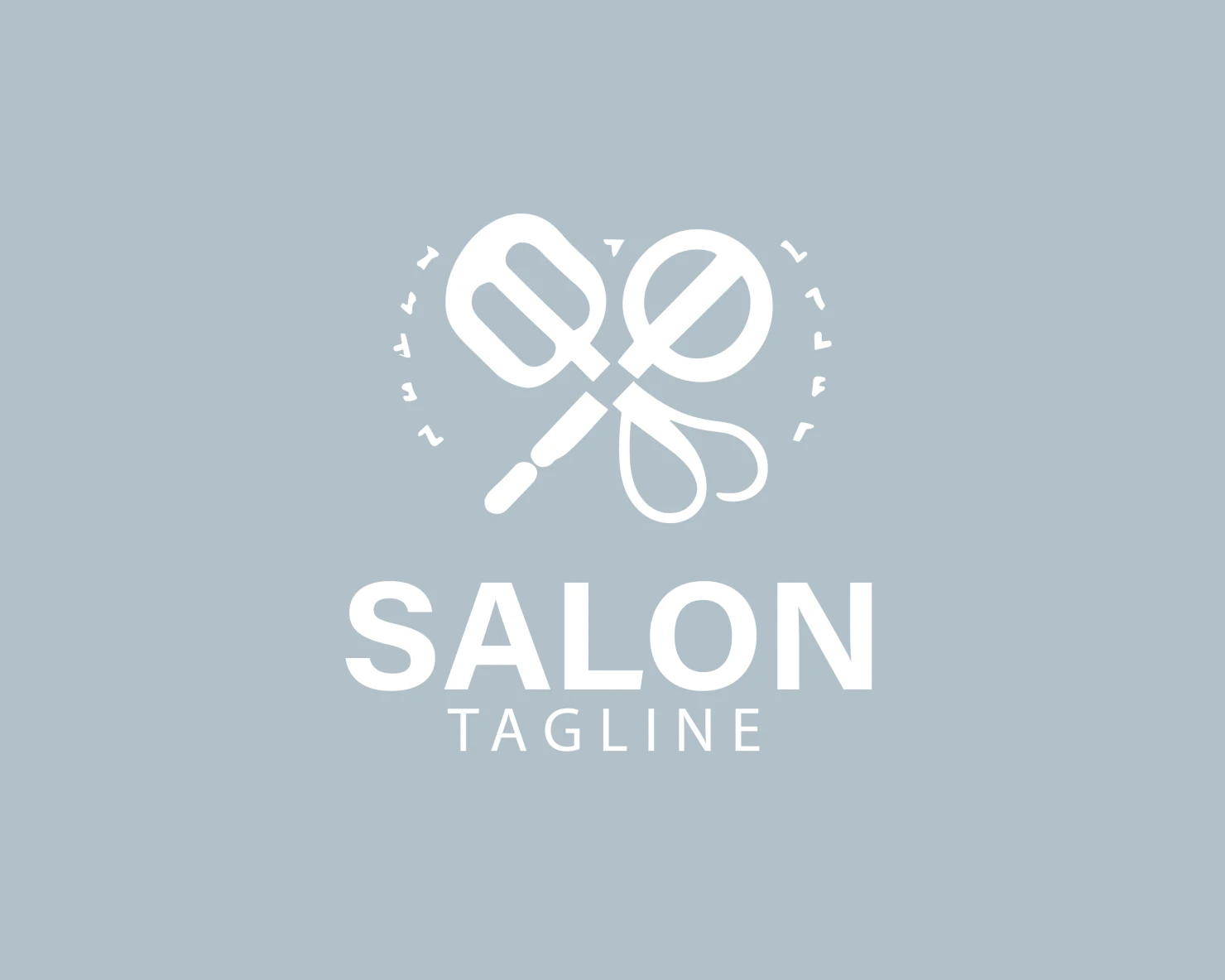 Salon customizable logo set design #37651