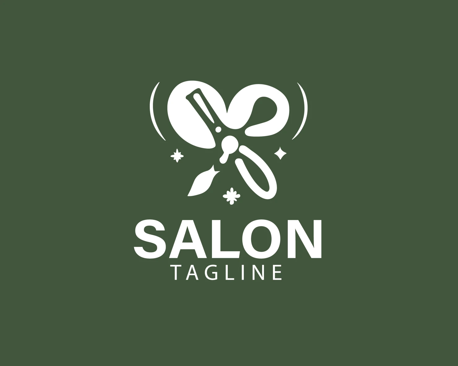 Salon customizable logo set design #37654