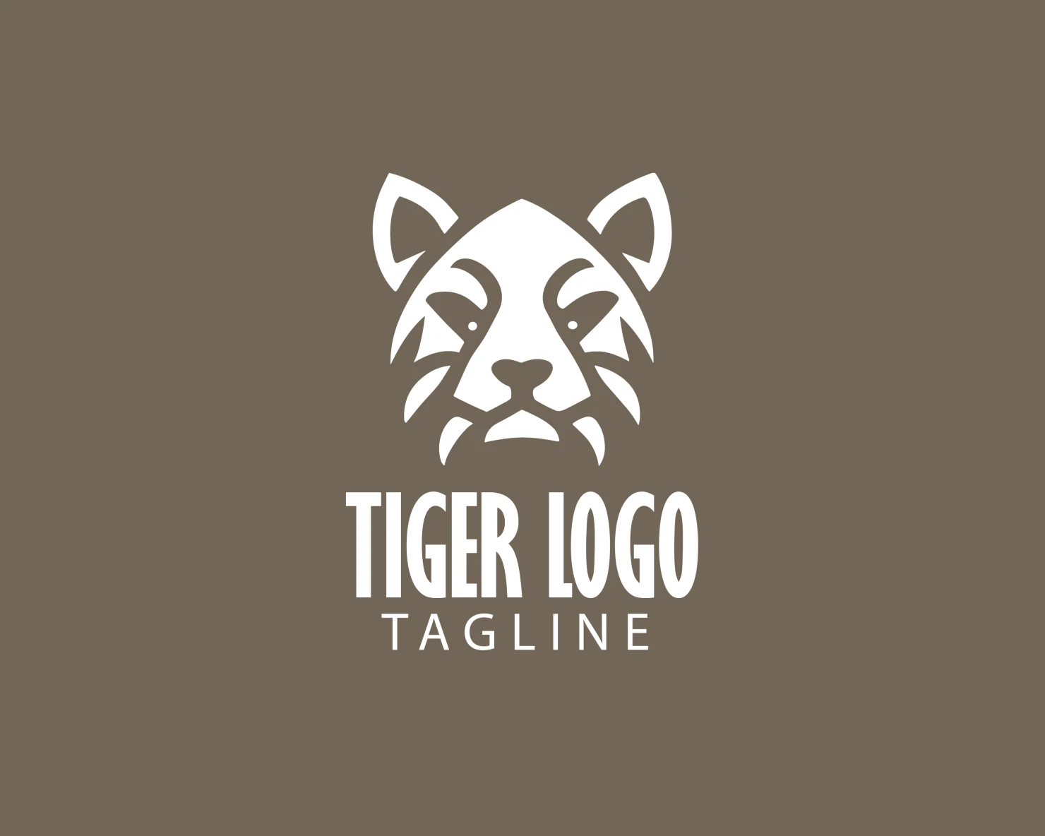 Tiger customizable logo set design #37657