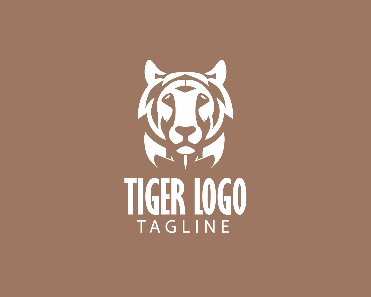 Tiger customizable logo set design #37659