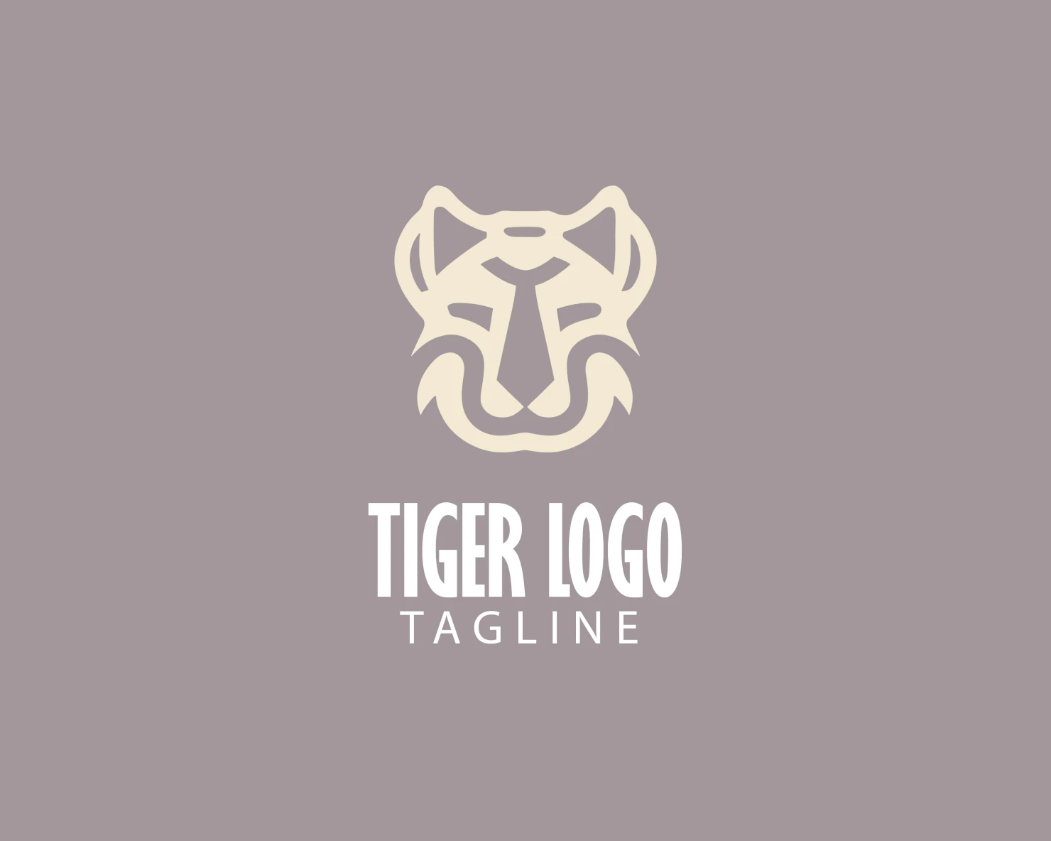 Tiger customizable logo set design #37661