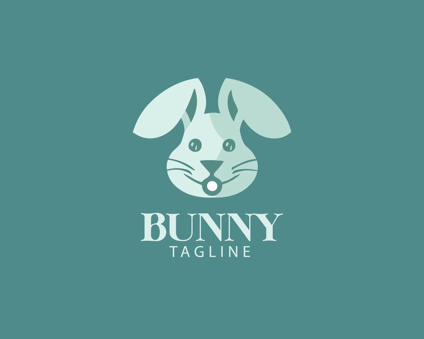 Bunny customizable logo set design #37665