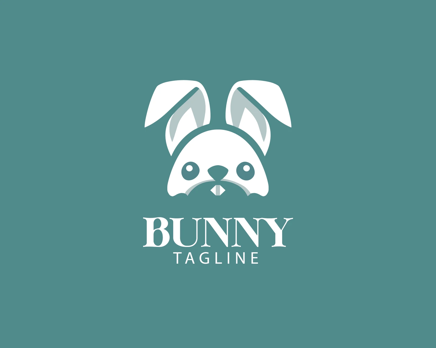 Bunny customizable logo set design #37666