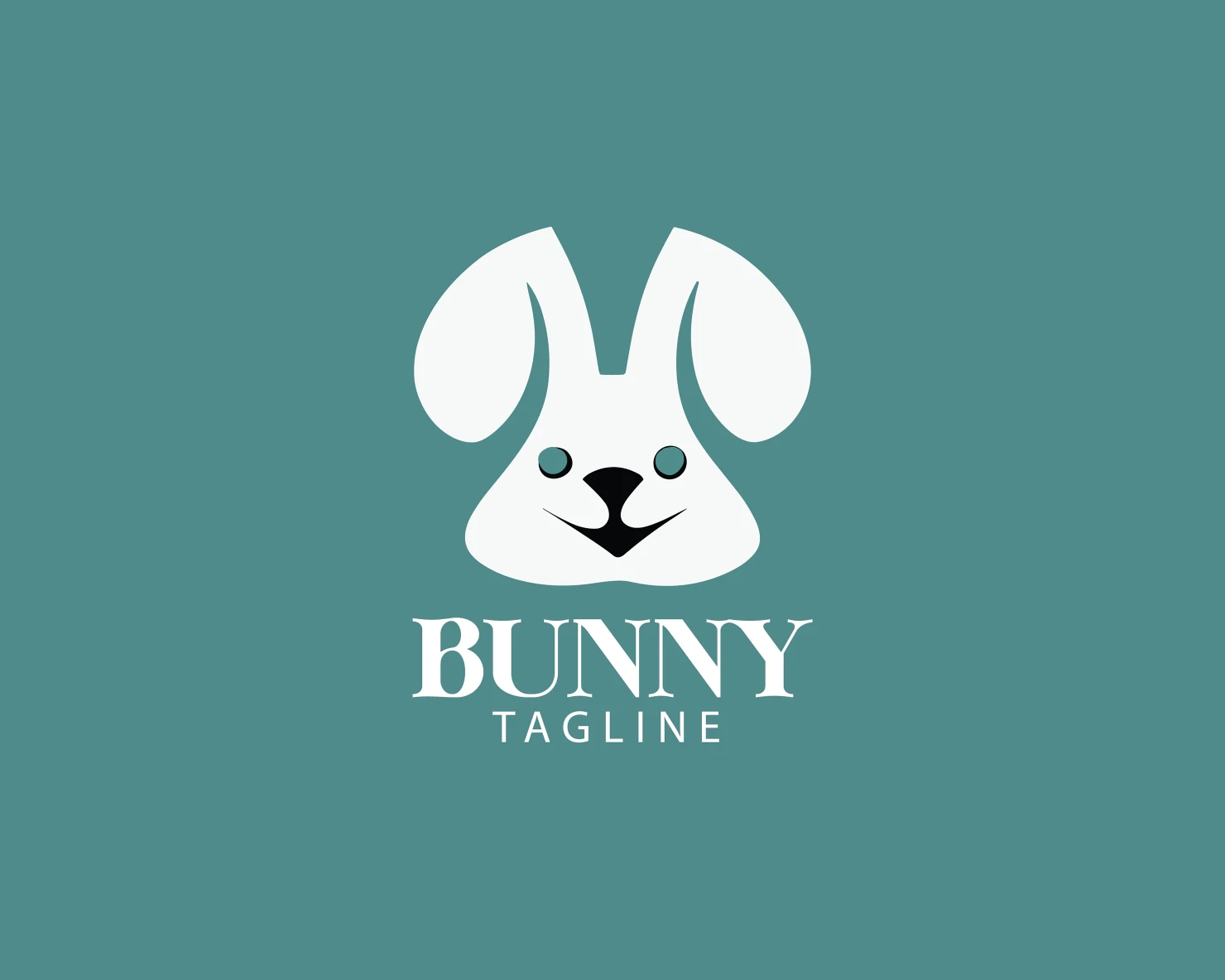 Bunny customizable logo set design #37667