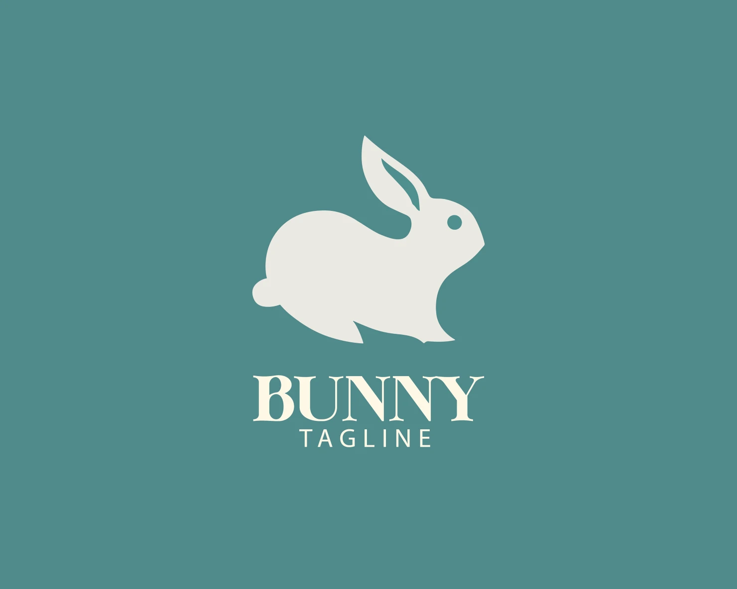 Bunny customizable logo set design #37669
