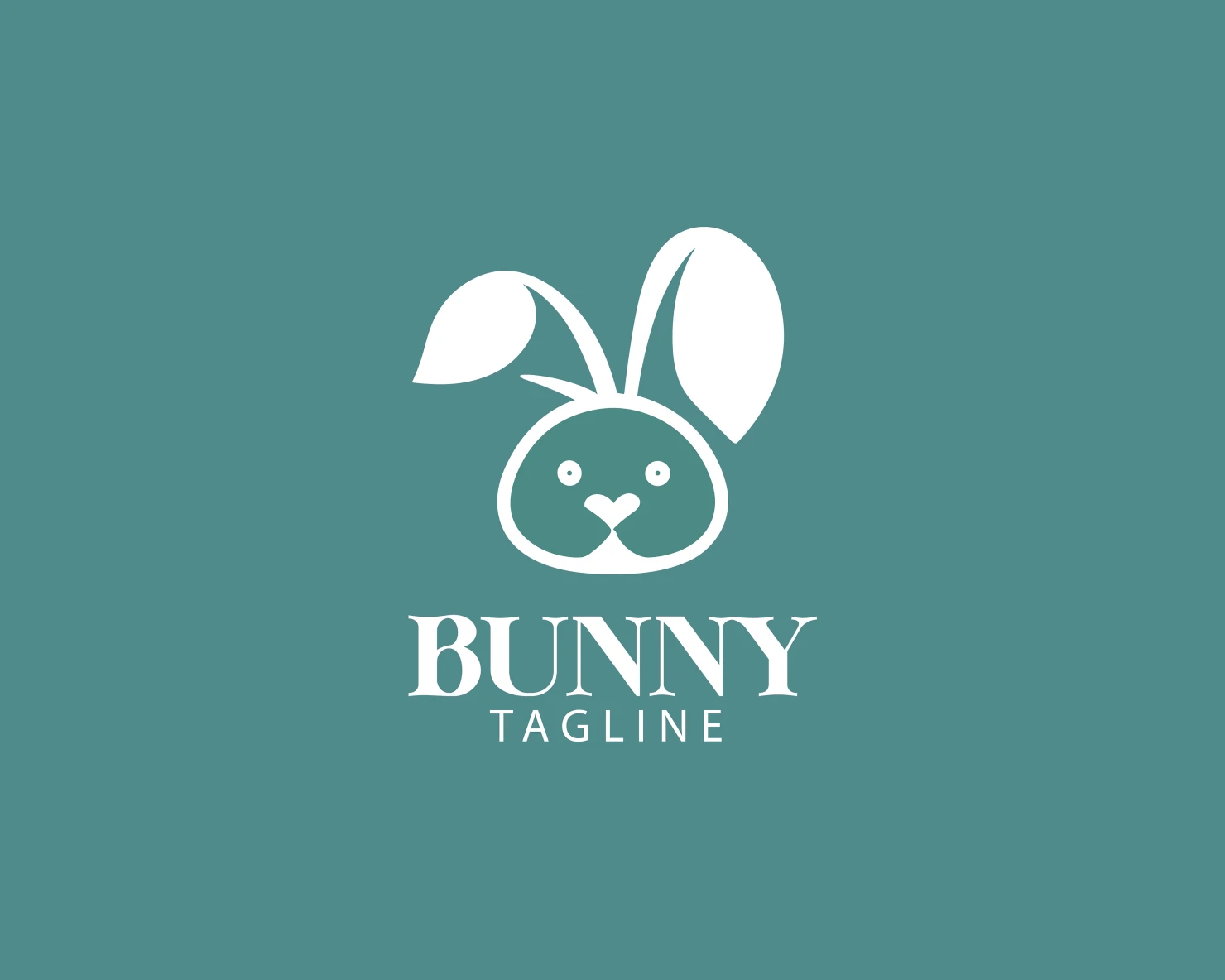 Bunny customizable logo set design #37670