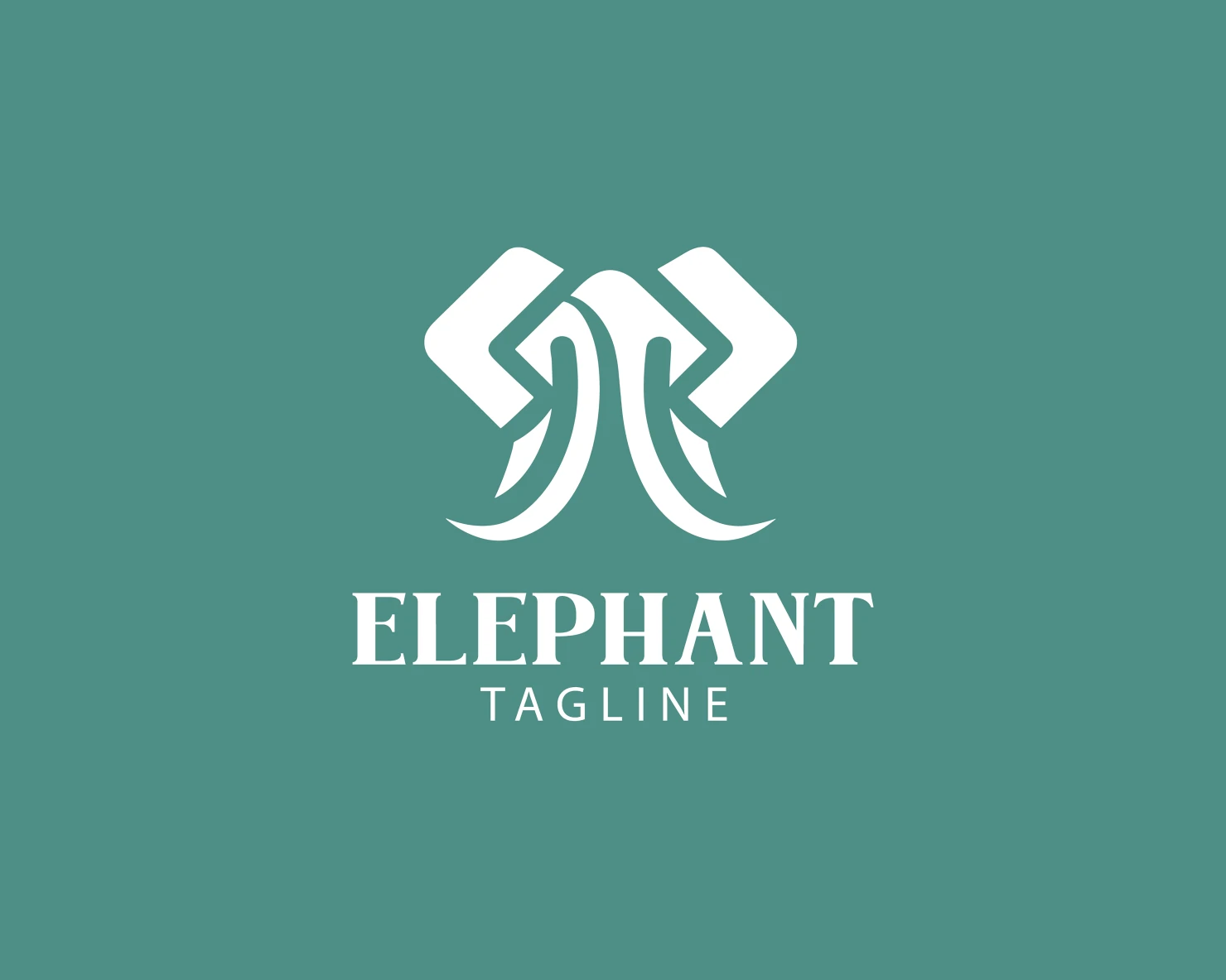 Elephant customizable logo set design #37686